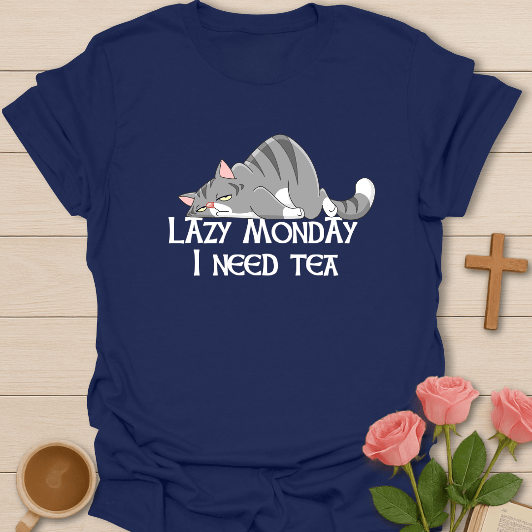 Lazy Monday I Need Tea - Kozzy Co Navy / S