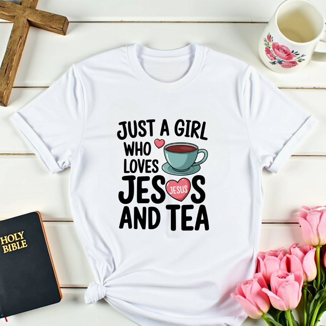 Girl Jesus And Tea T-Shirt