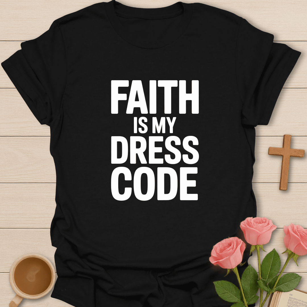 Faith Is My Dress Code T-Shirt - Kozzy Co Black / S