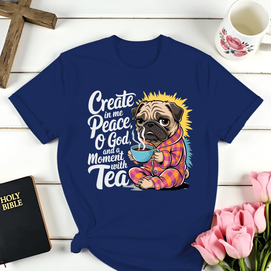 Peaceful Dog Tea T-Shirt