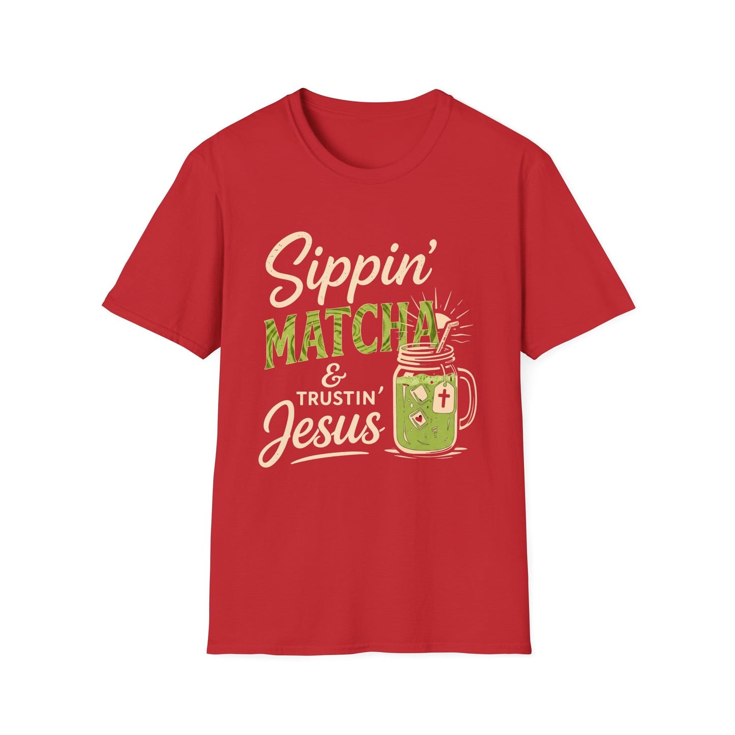 Sippin Matcha & Trustin' Jesus T-Shirt
