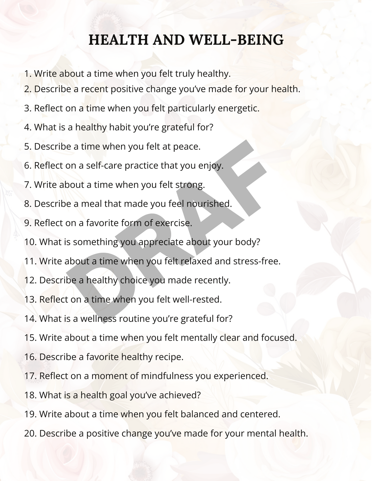 Sip Pray Repeat Digital Gratitude Journal
