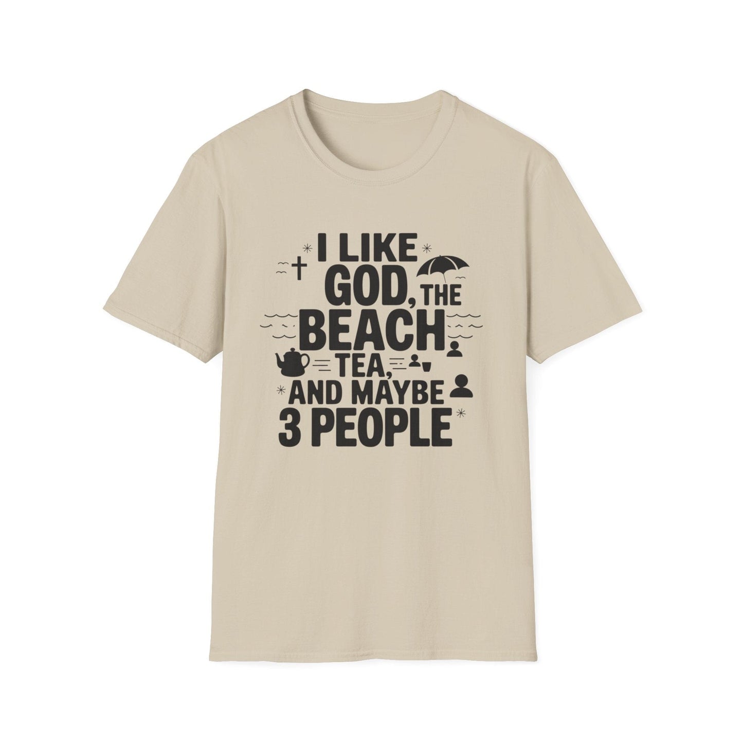 God The Beach & 3 People T-Shirt
