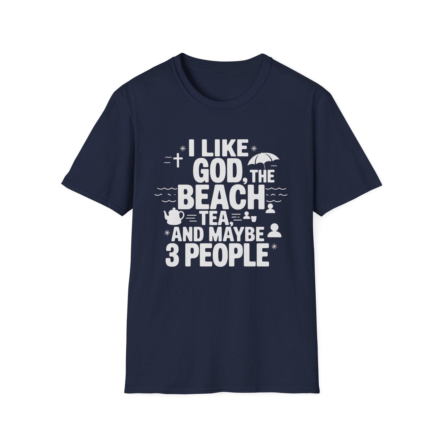 God The Beach & 3 People T-Shirt