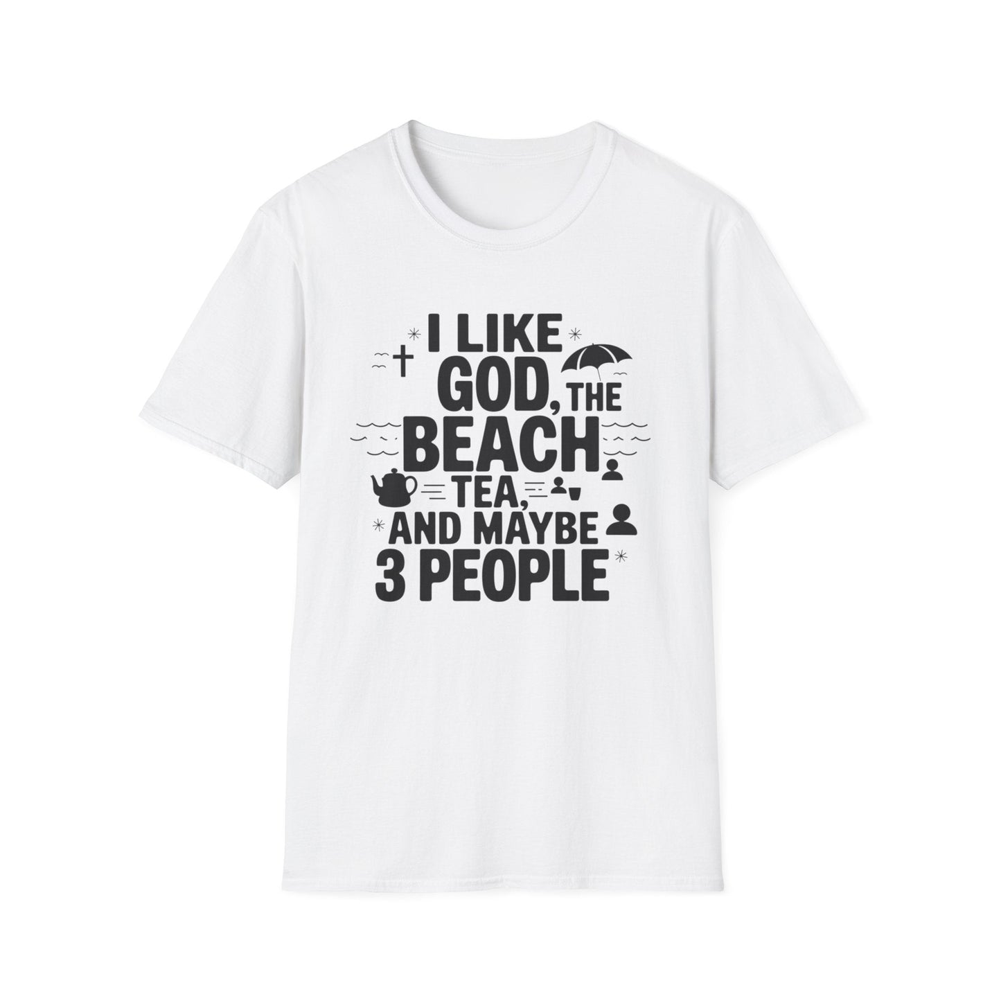 God The Beach & 3 People T-Shirt