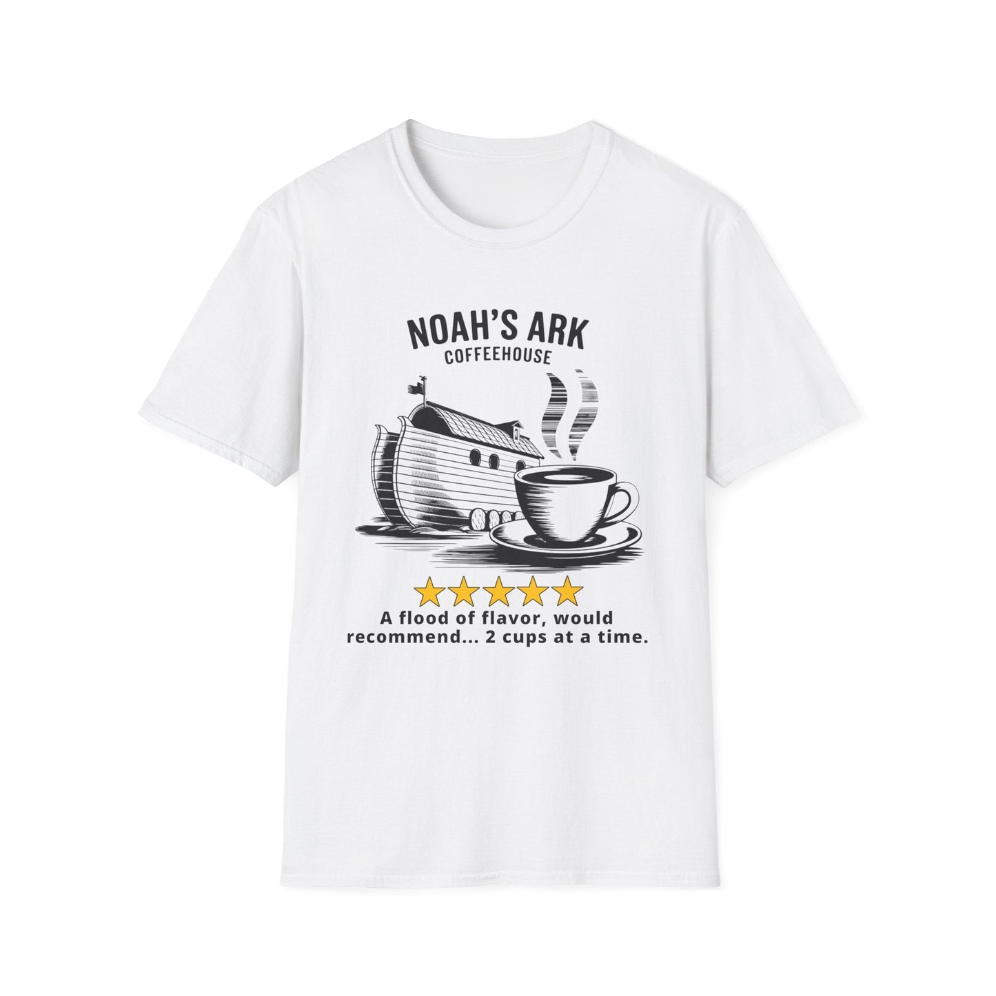 Noah's Ark Coffee House Five Stars Review T-Shirt