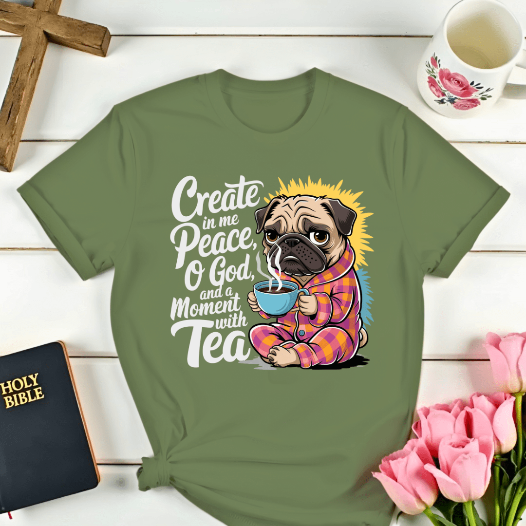 Peaceful Dog Tea T-Shirt