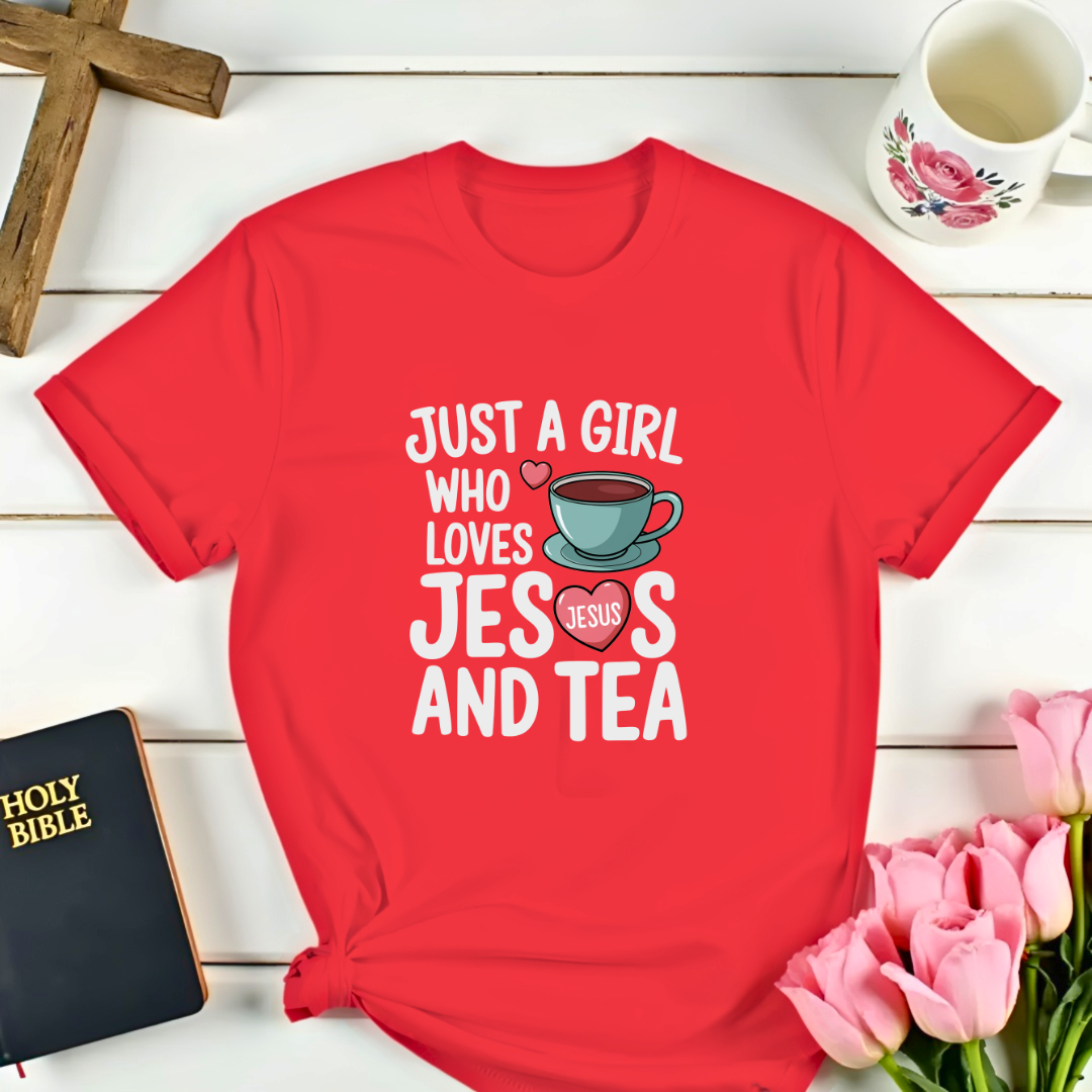 Loves Jesus And Tea T-Shirt