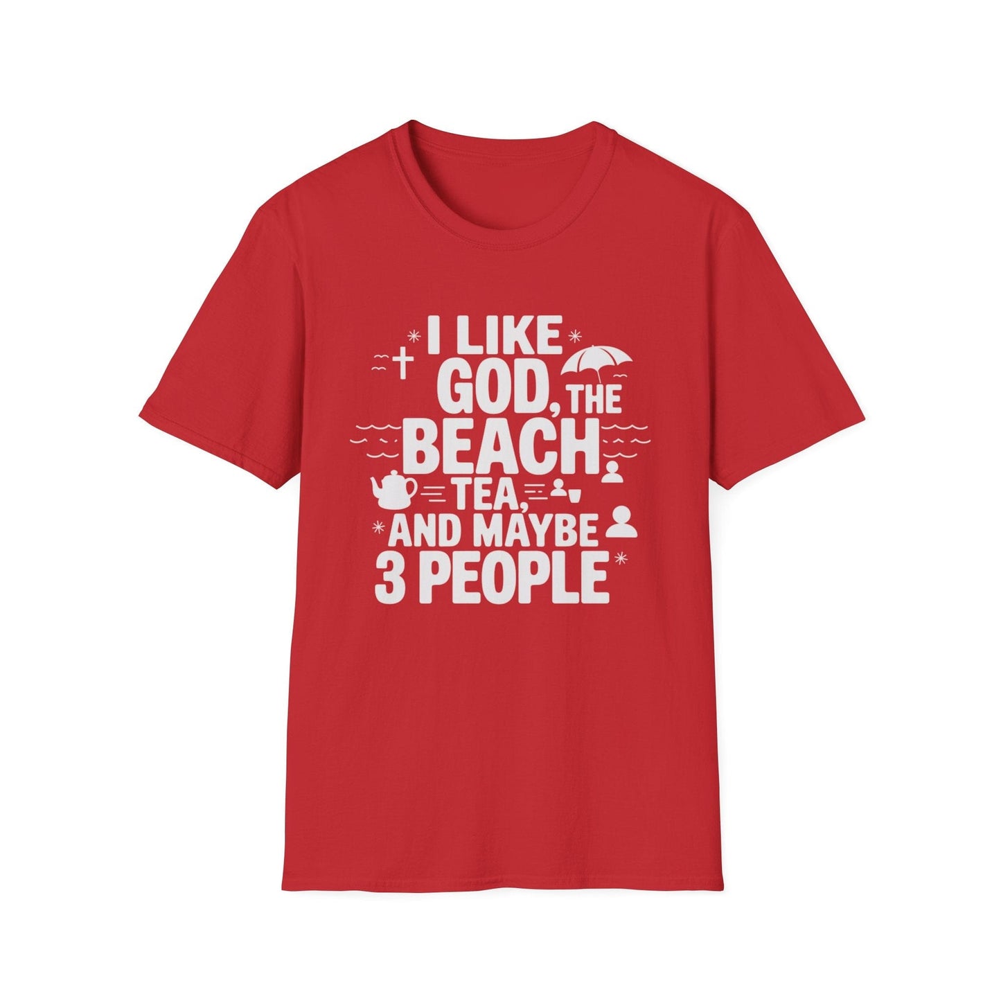God The Beach & 3 People T-Shirt