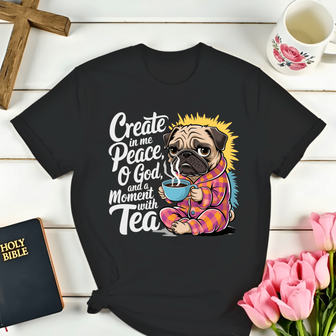 Peaceful Dog Tea T-Shirt - Kozzy Co