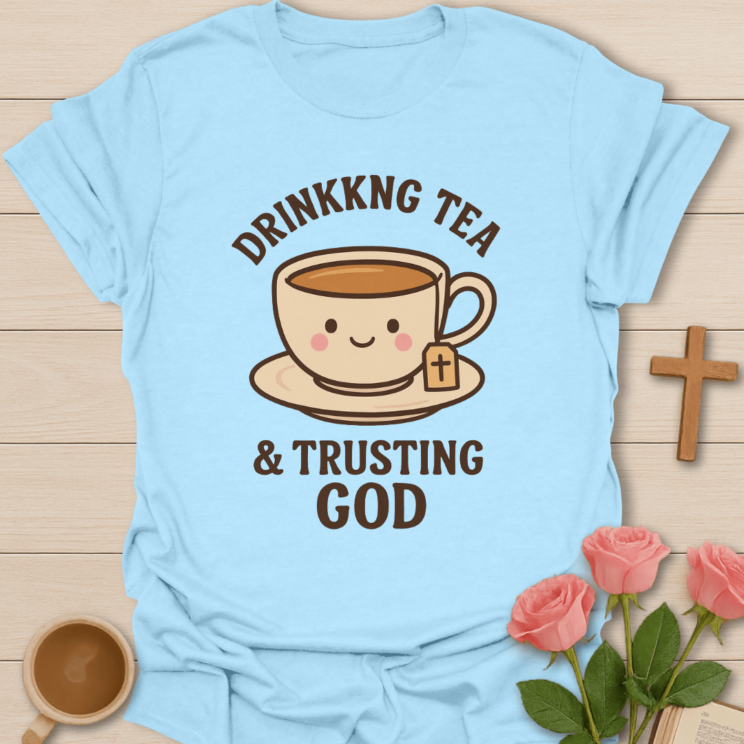 Drinking Tea & Trusting God T-Shirt T-Shirt
