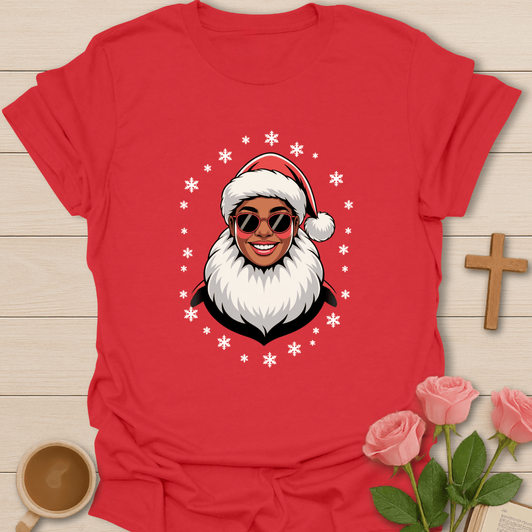 Diva Santa Christmas T-Shirt - Kozzy Co Red / S