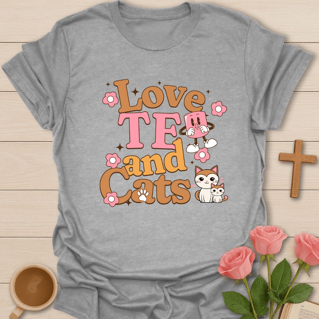 Love Tea & Cats T-Shirt