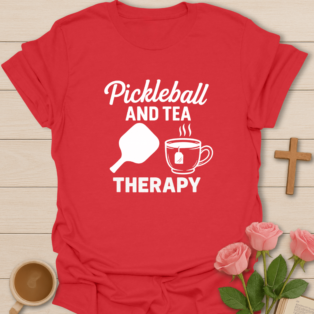 Pickleball & Tea Therapy T-Shirt