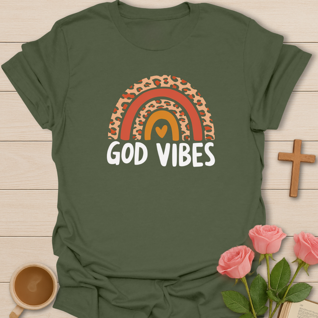 Rainbow God Vibes T-Shirt