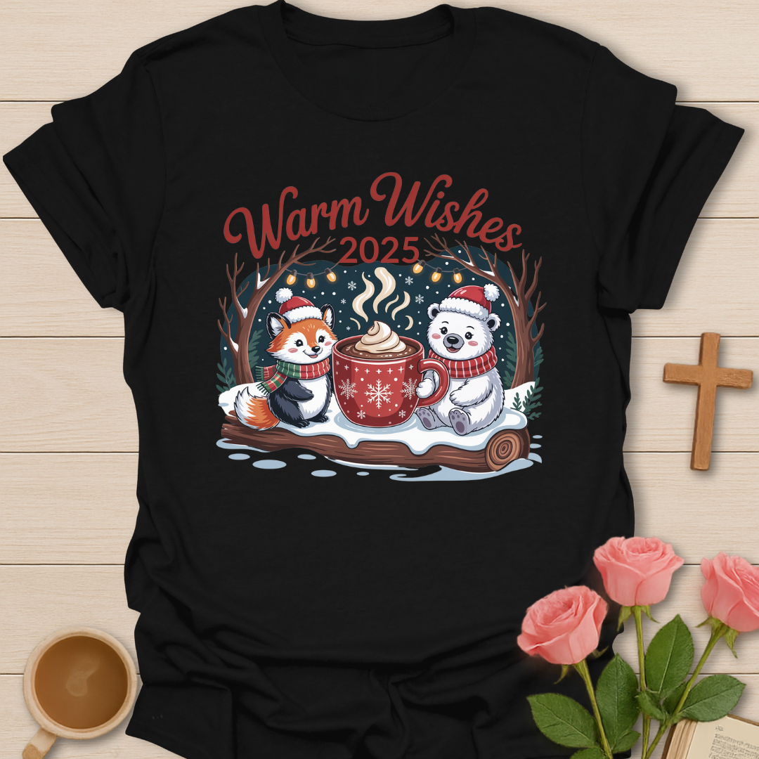 Warm Wishes 2025 Christmas T-Shirt