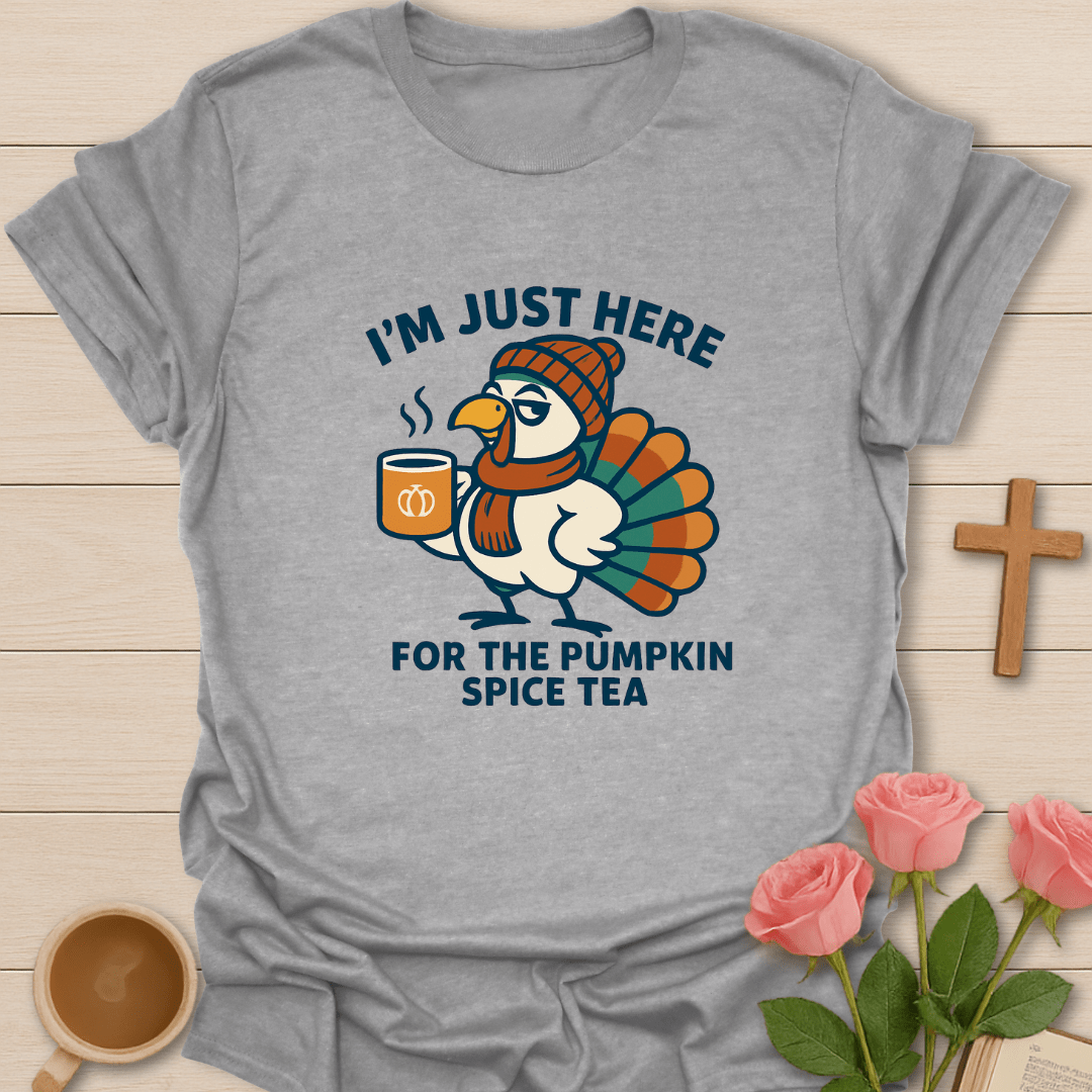 Pumpkin Spice Tea Turkey T-Shirt