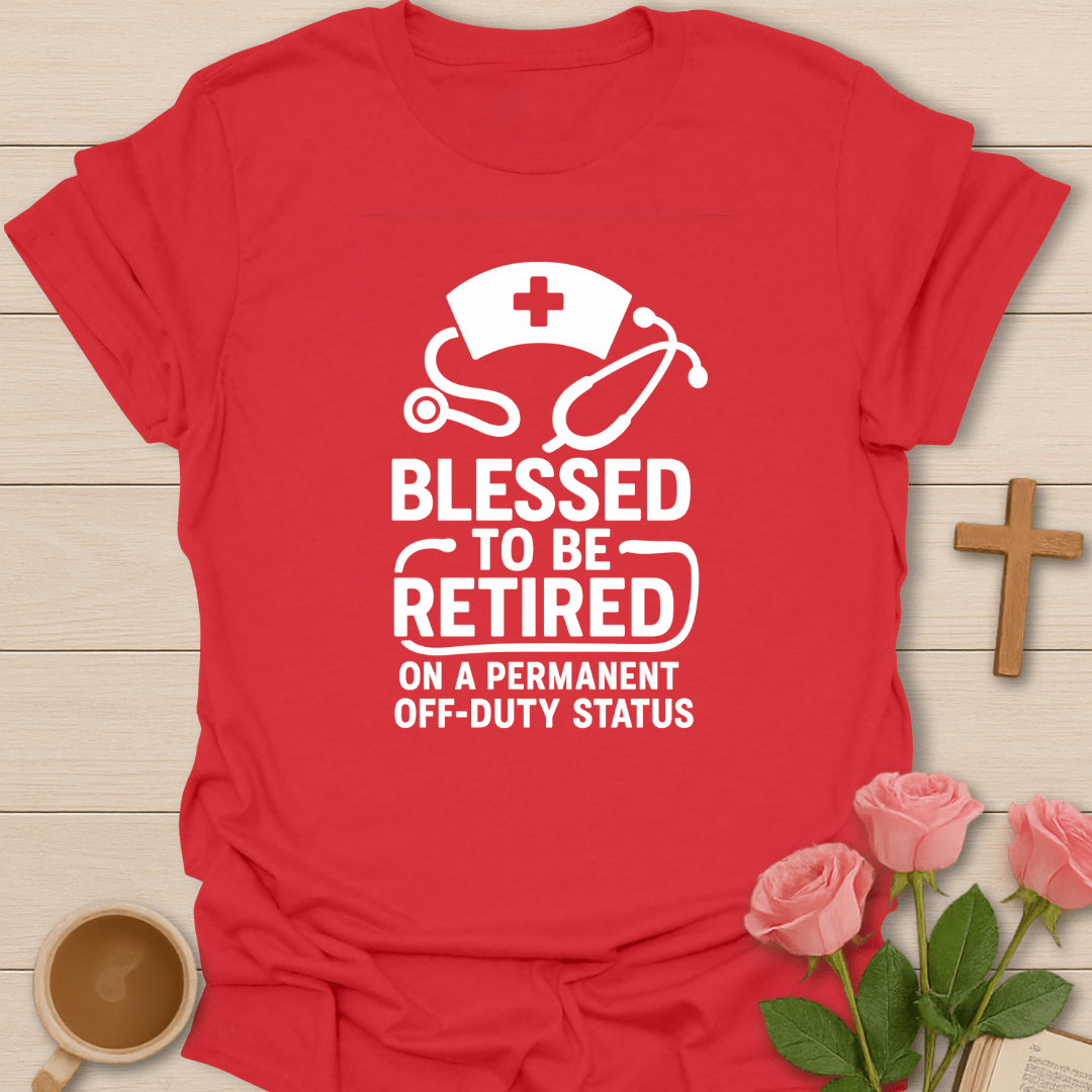 Retired Nurse T-Shirt - Kozzy Co Red / S