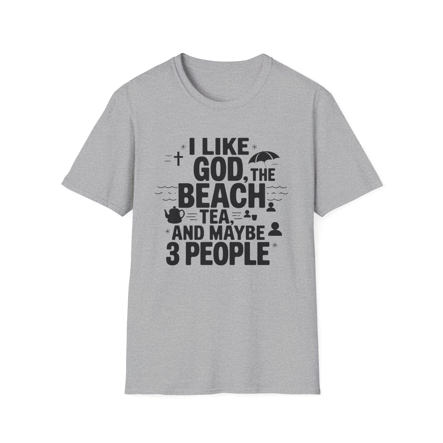 God The Beach & 3 People T-Shirt