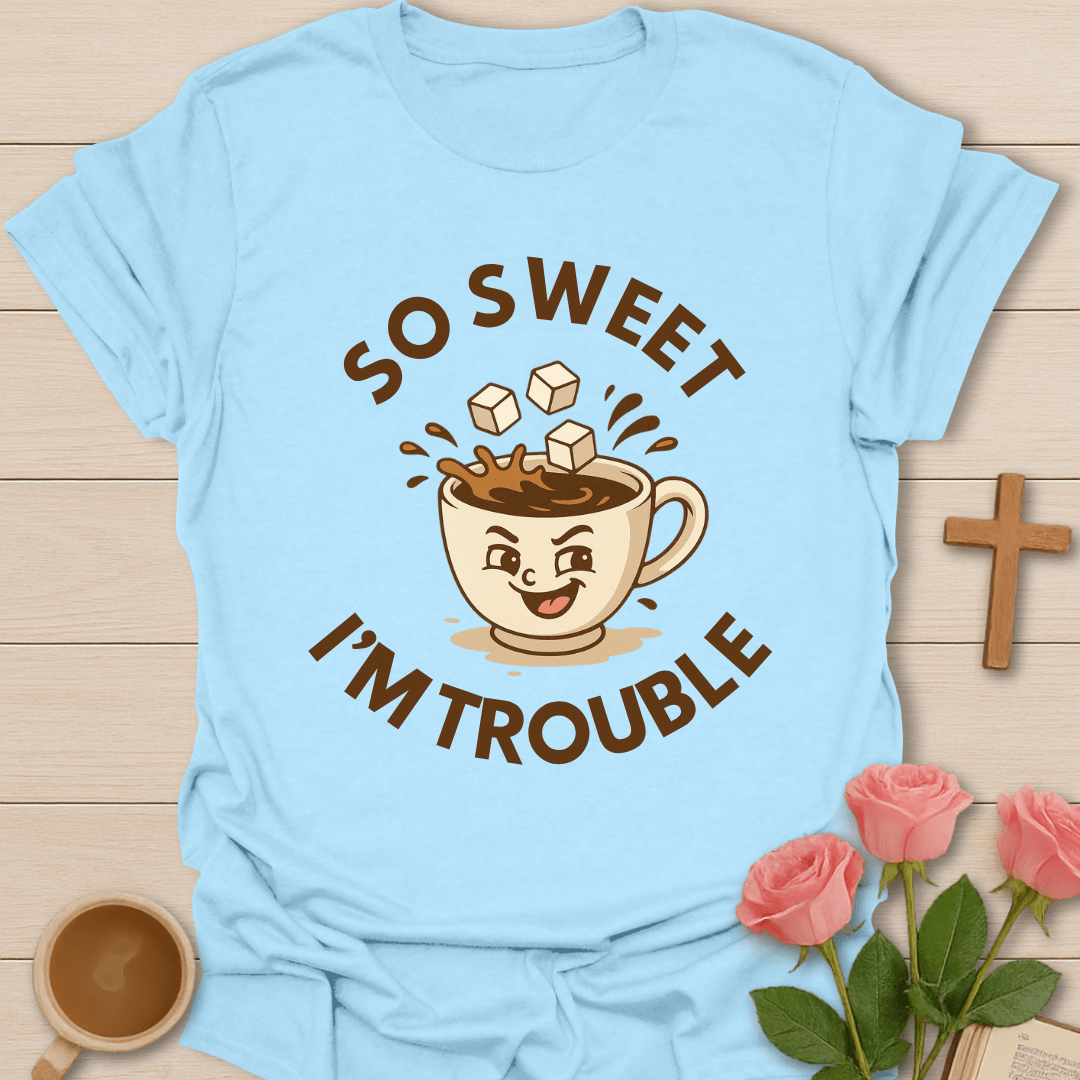 I'm Trouble T-Shirt - Kozzy Co Light Blue / S