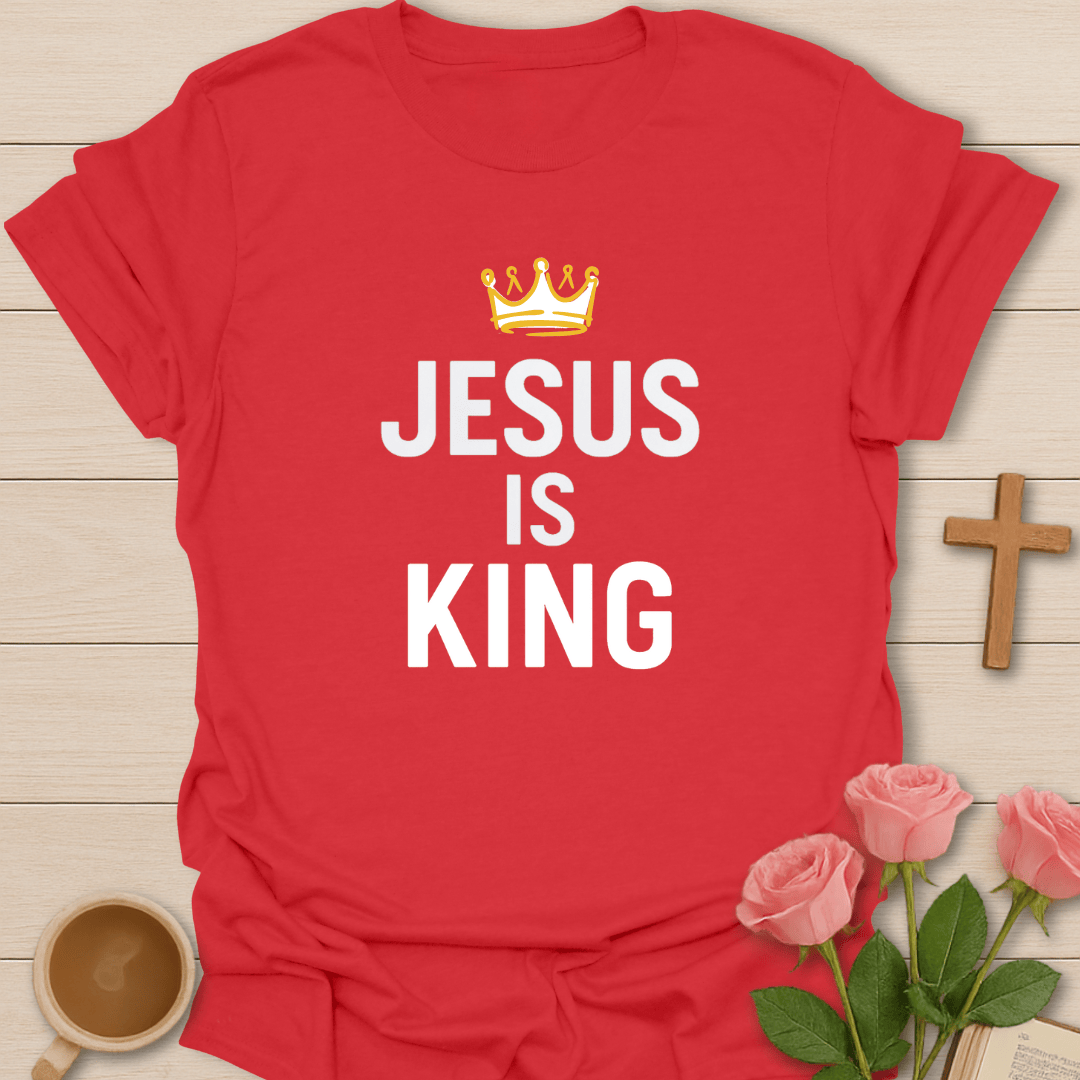 Jesus Is King T-Shirt - Kozzy Co Red / S