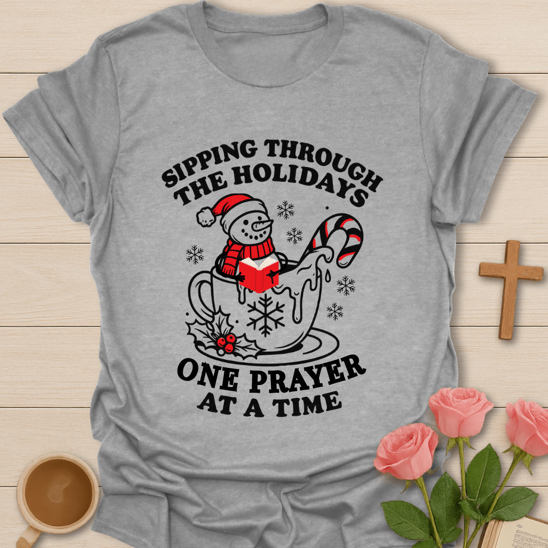 Snowman Christmas Prayer T-Shirt