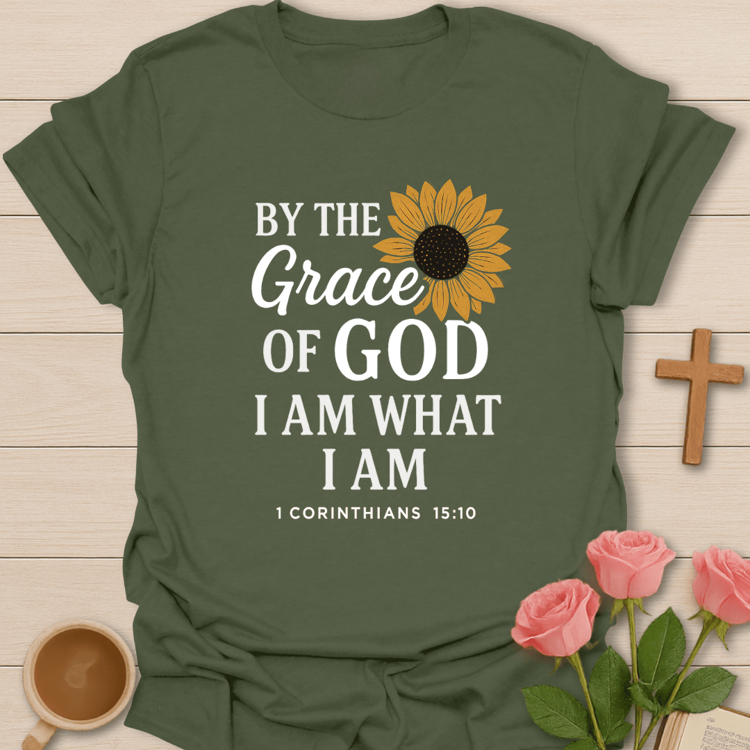 Grace Of God T-Shirt - Kozzy Co Military Green / S