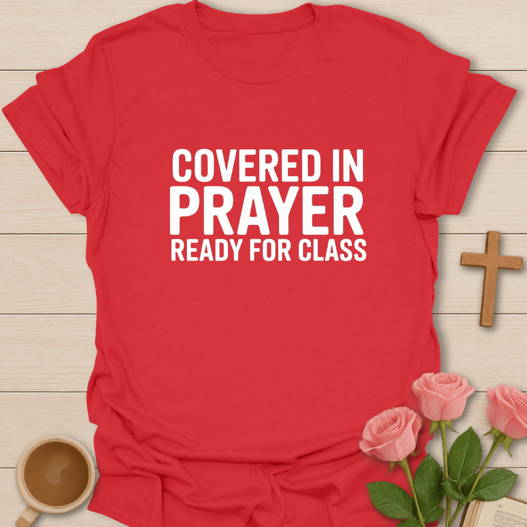 Covered & Ready For Class T-Shirt - Kozzy Co Red / S
