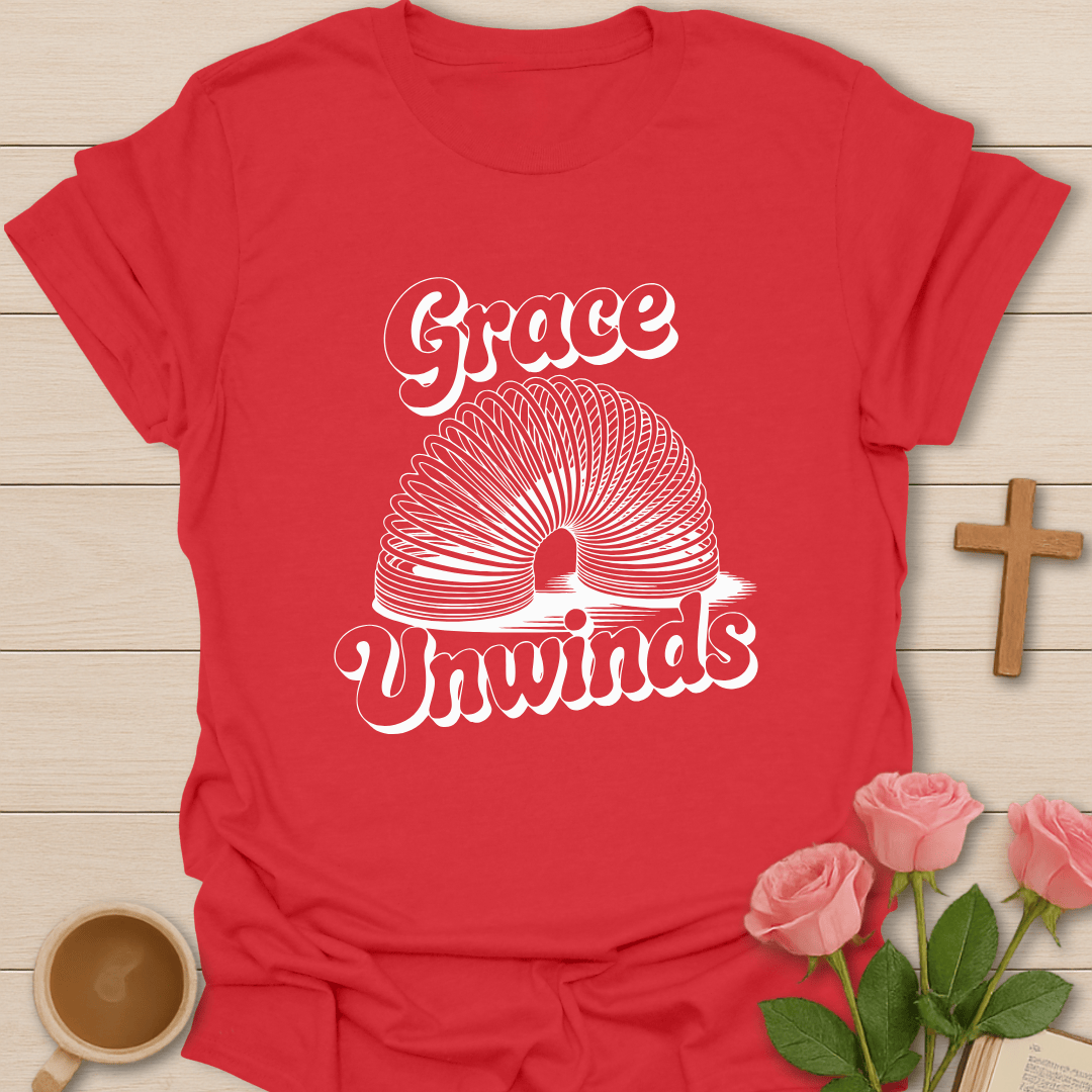 Grace Unwinds T-Shirt - Kozzy Co Red / S