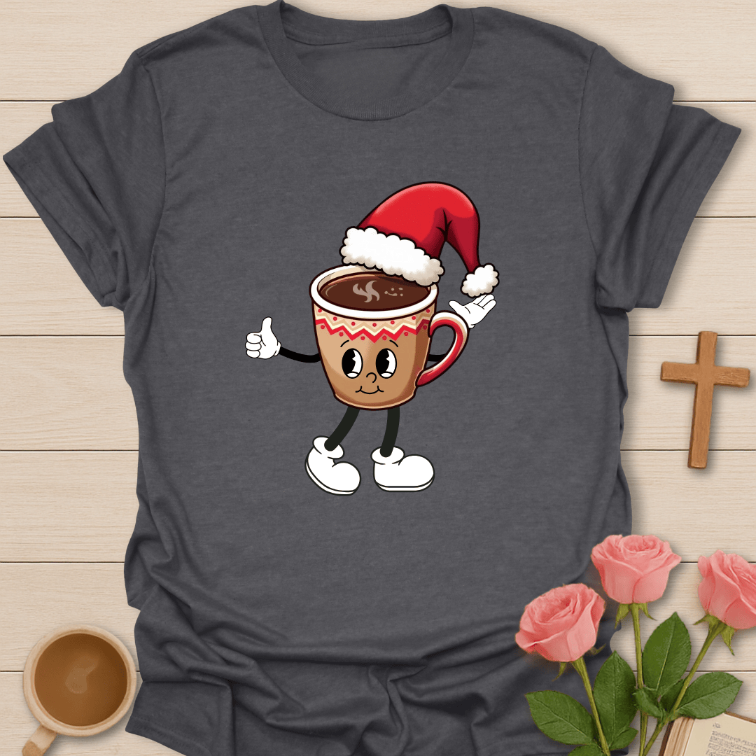 Tea Santa T-Shirt - Kozzy Co Dark Heather / S