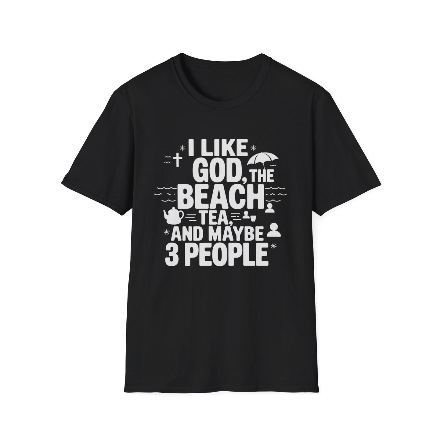 God The Beach & 3 People T-Shirt