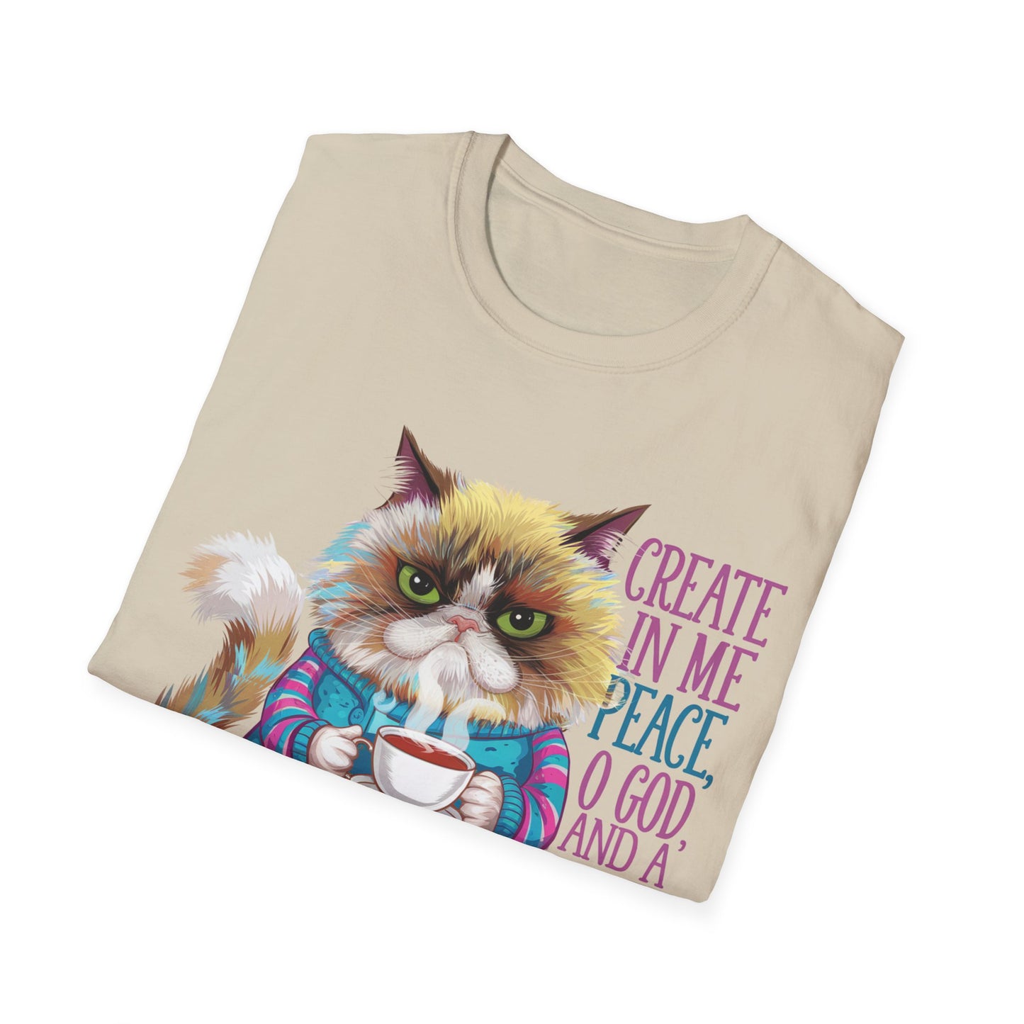 Peaceful Cat Tea T-Shirt