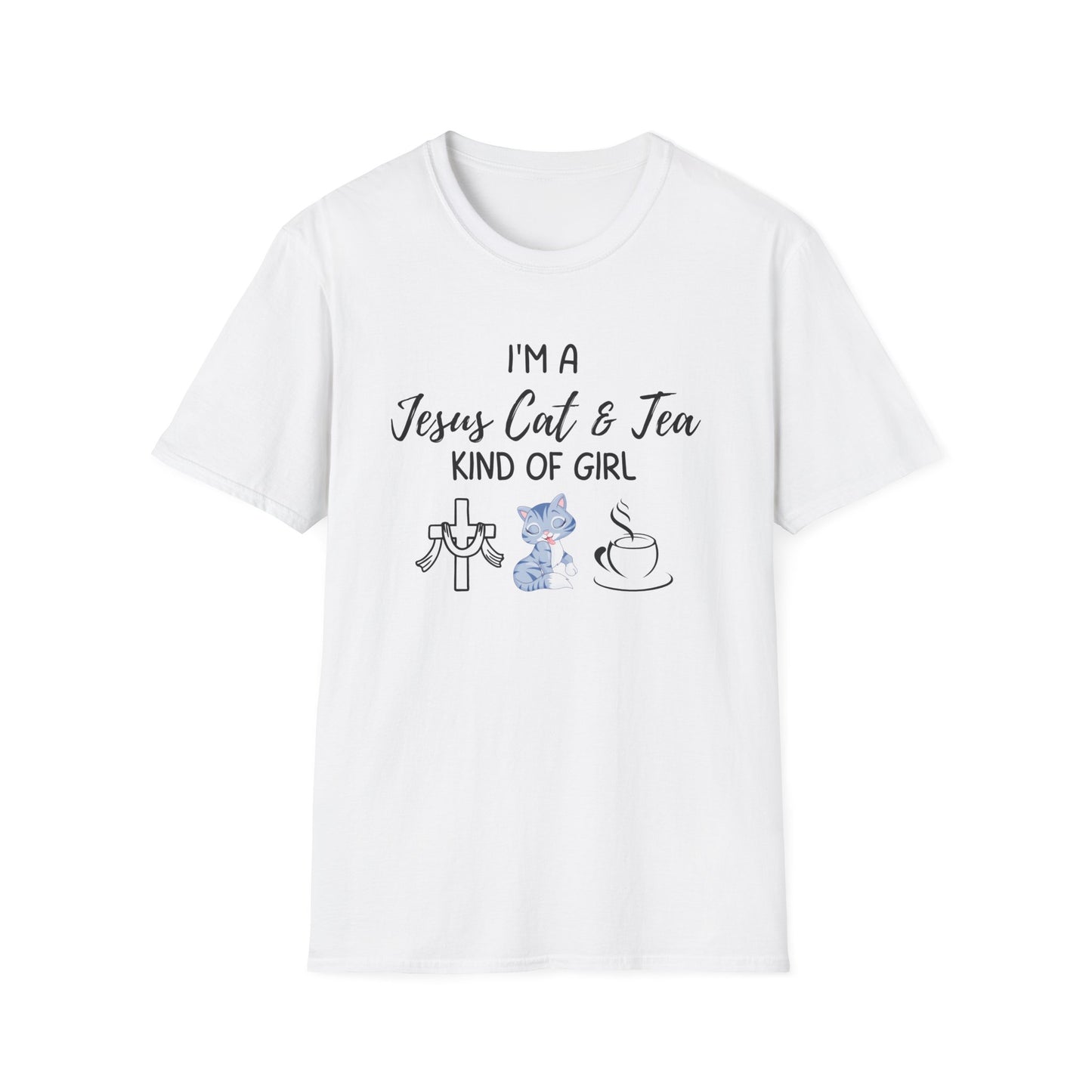 Jesus Cat & Tea Girl T-Shirt
