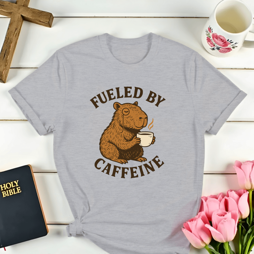 Capybara Caffeinated T-Shirt - Kozzy Co