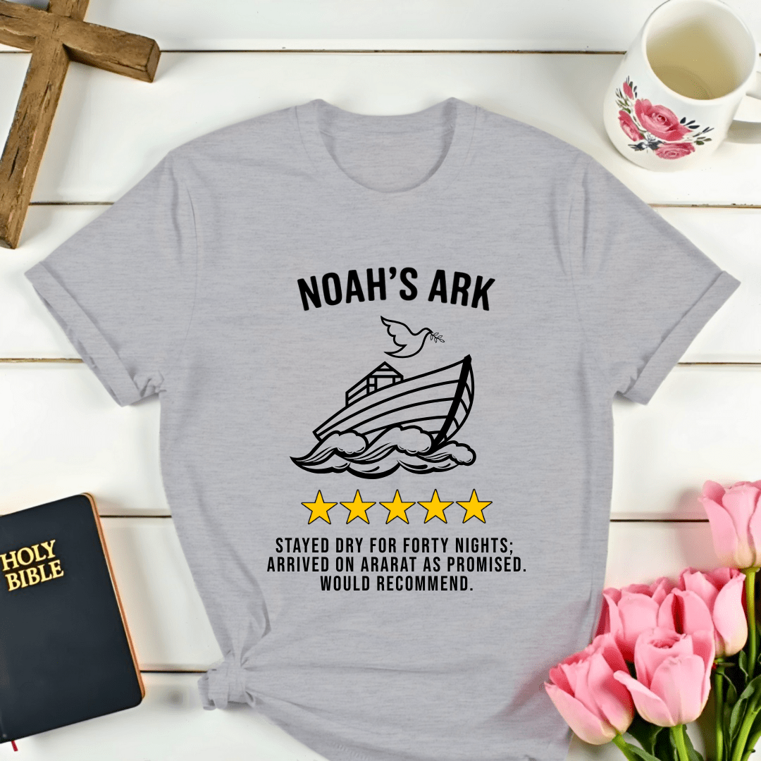 Noah's Ark 5 Stars Review T-Shirt - Kozzy Co
