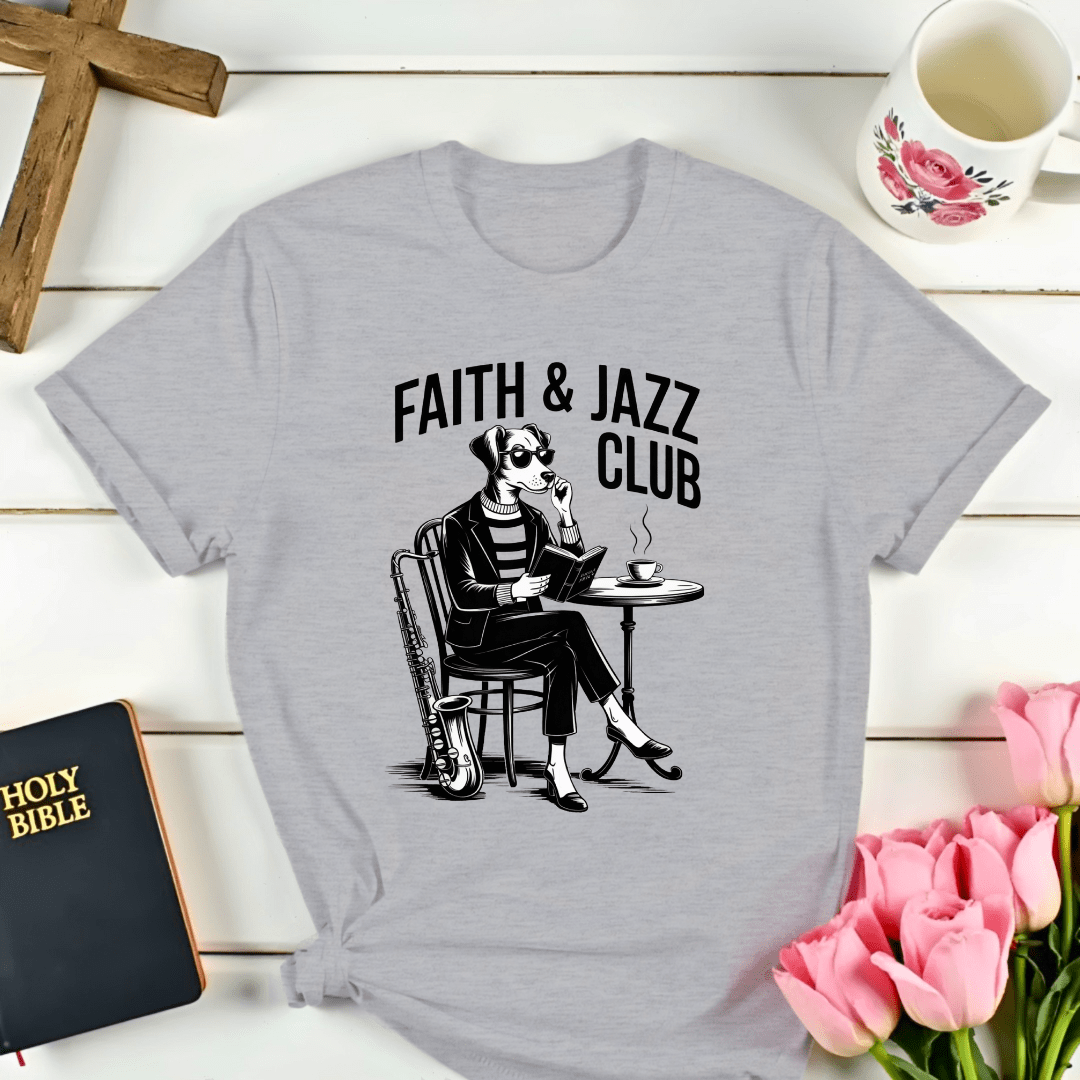 Faith and Jazz Club T-Shirt - Kozzy Co