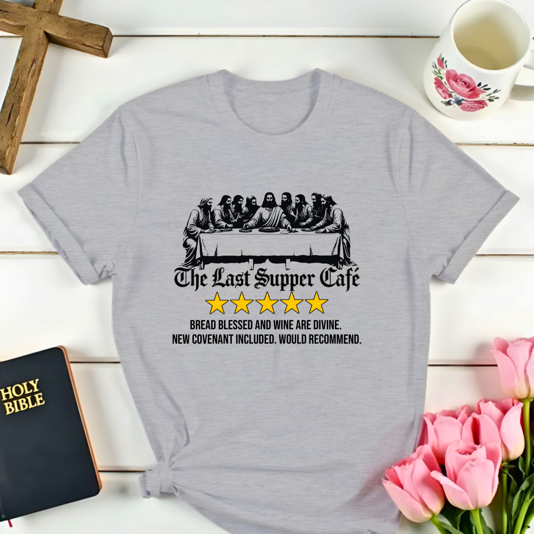 The Last Supper Cafe Review T-Shirt