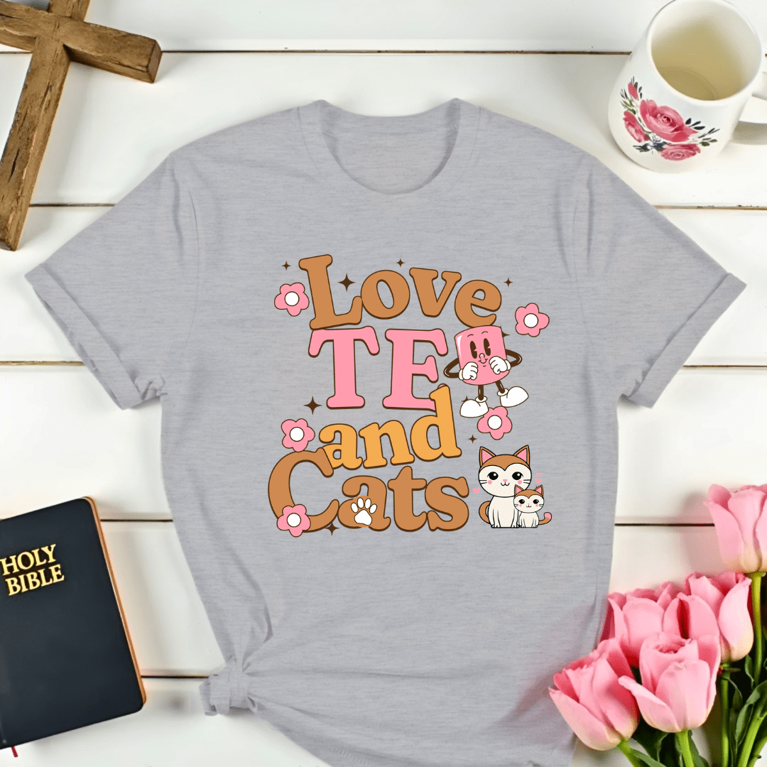 Love Tea & Cats T-Shirt
