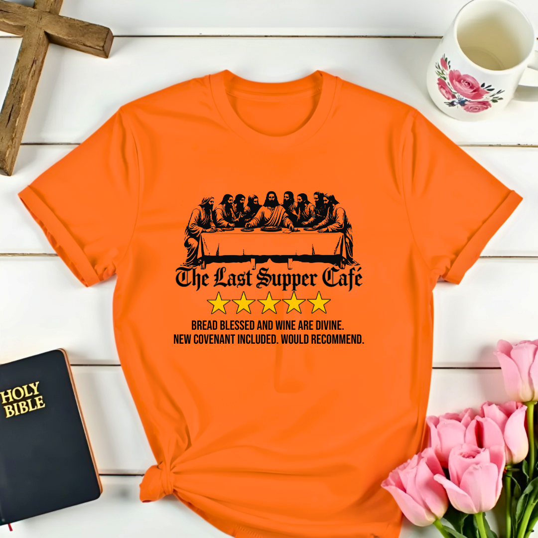 The Last Supper Cafe Review T-Shirt