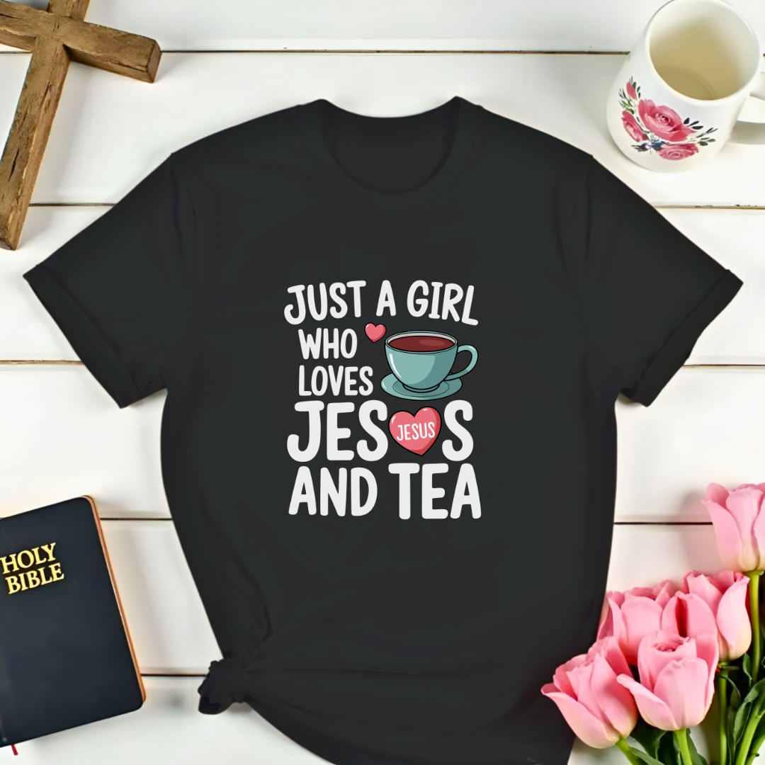 Loves Jesus And Tea T-Shirt