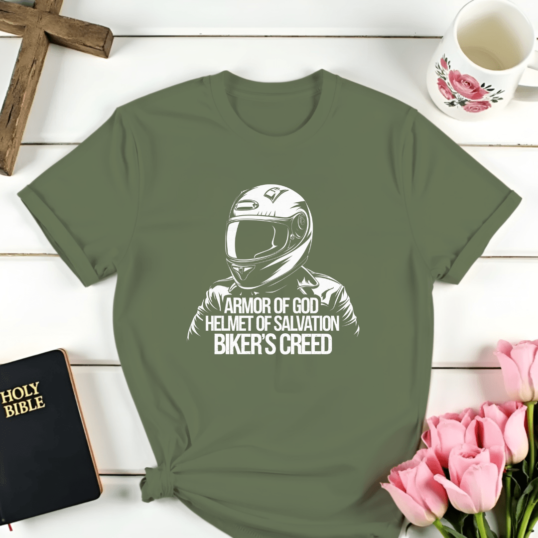 Biker Armor Of God T-Shirt