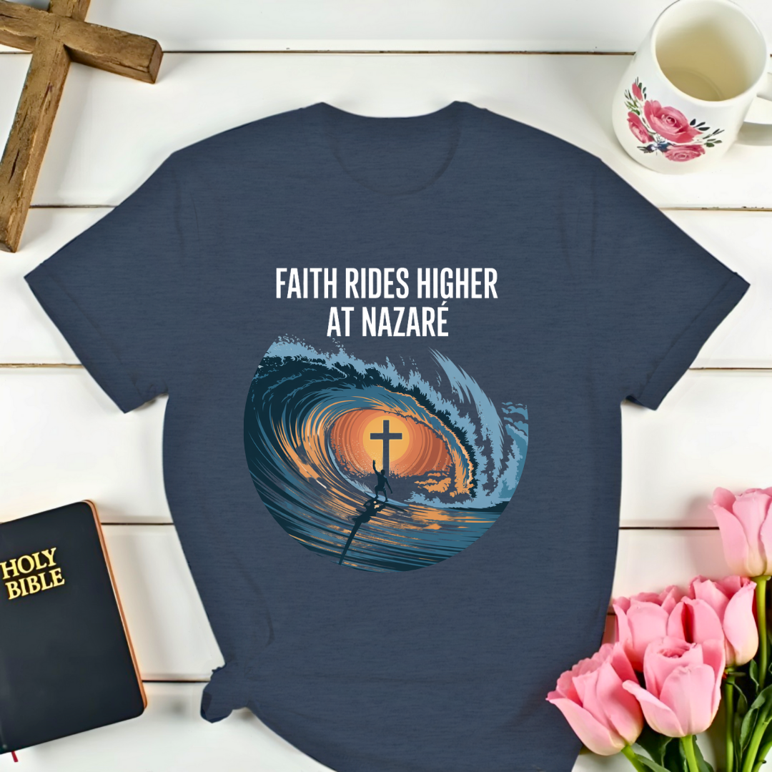 Faith Ride At Nazare T-Shirt