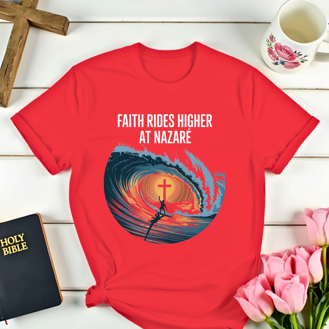 Faith Ride At Nazare T-Shirt