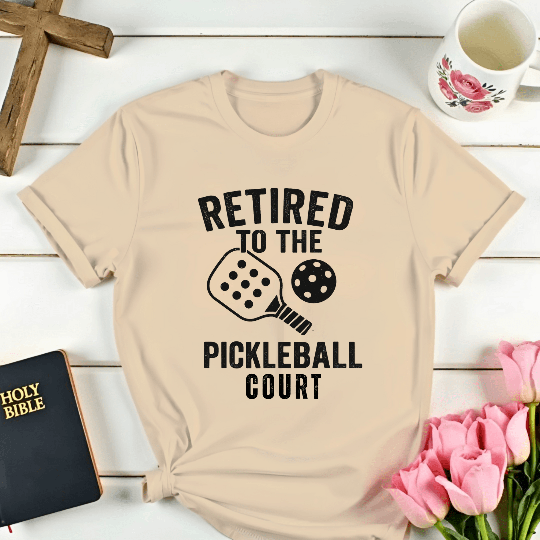 Retired Pickleball Court T-Shirt