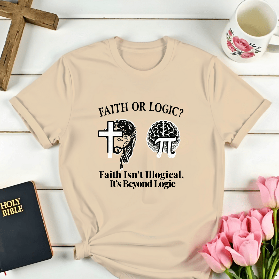 Faith Or Logic T-Shirt - Kozzy Co