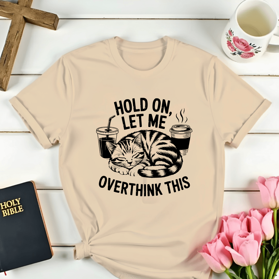 Overthinking Cat T-Shirt - Kozzy Co