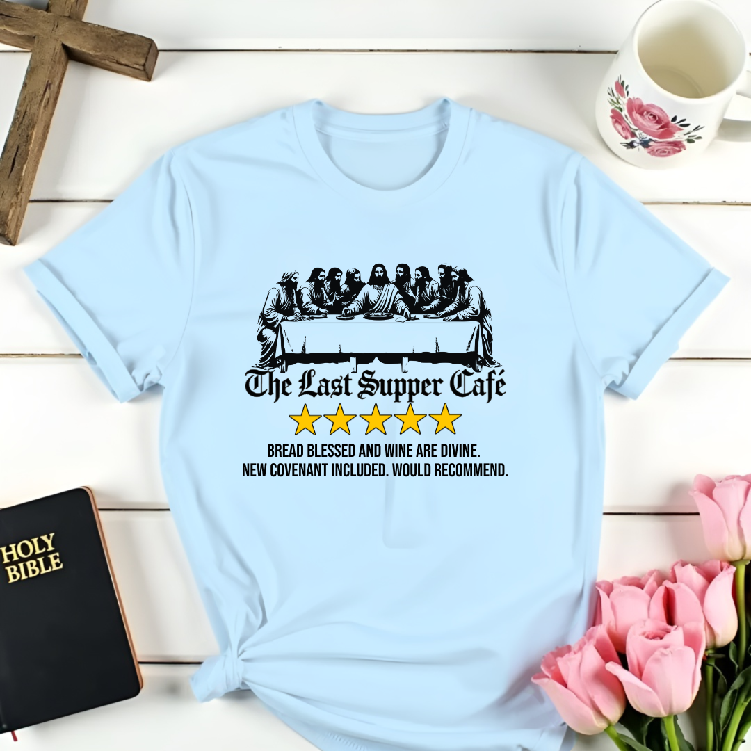 The Last Supper Cafe Review T-Shirt