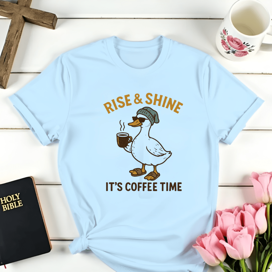 Duck Coffee Time T-Shirt - Kozzy Co
