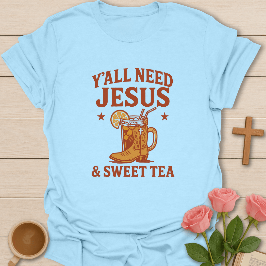 Jesus & Sweet Tea Boot T-Shirt
