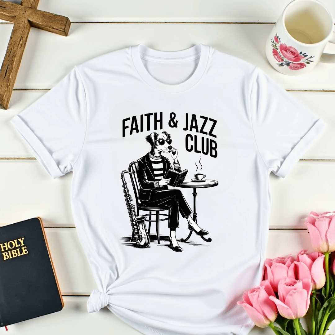 Faith and Jazz Club T-Shirt - Kozzy Co